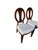 1990s Ethan Allen Horizons Dining Side Chair Pair Wood Oval Slat Back Accent Living Room For Sale - Image 9 of 15