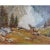Vintage Howard Carr Prong Horn Frolicking oil painting, circa 1980-90. This vintage Howard Carr painting comes framed as...
