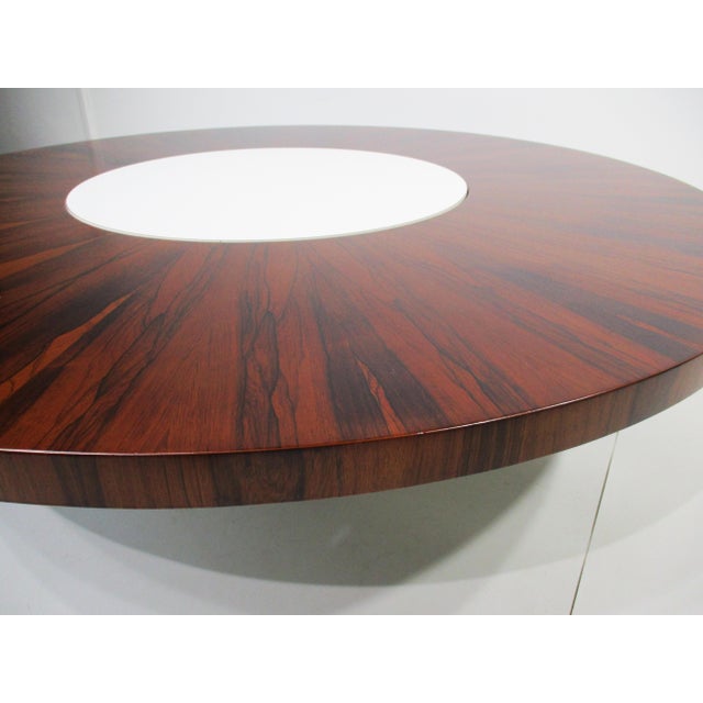 Rare Milo Baughman Rosewood Lazy Susan Coffee Table for Thayer Coggin For Sale - Image 9 of 13