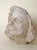 White Expressive White Bust of a Man with Mustache and Long Hair, 1960s, Clay For Sale - Image 8 of 10