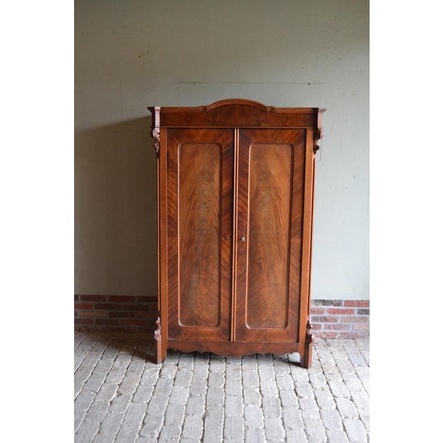 Art Deco Walnut Girls Cupboard For Sale - Image 9 of 9