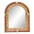 Vintage Brass Arched Mirror For Sale