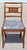 Set of 4 Vintage Federal Style Walnut Dining Chairs With Equestrian Hunt Scene Upholstery For Sale - Image 11 of 18