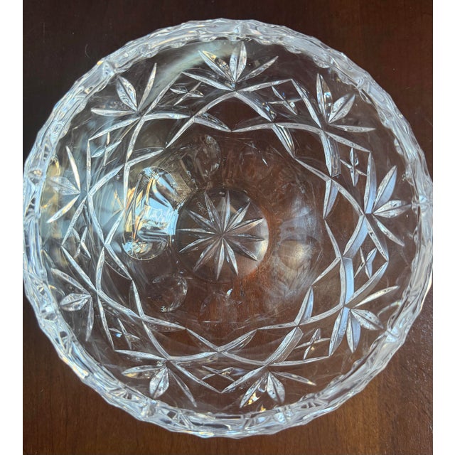 Traditional Late 20th Century Cut Crystal Bowl by Ceska. For Sale - Image 3 of 6