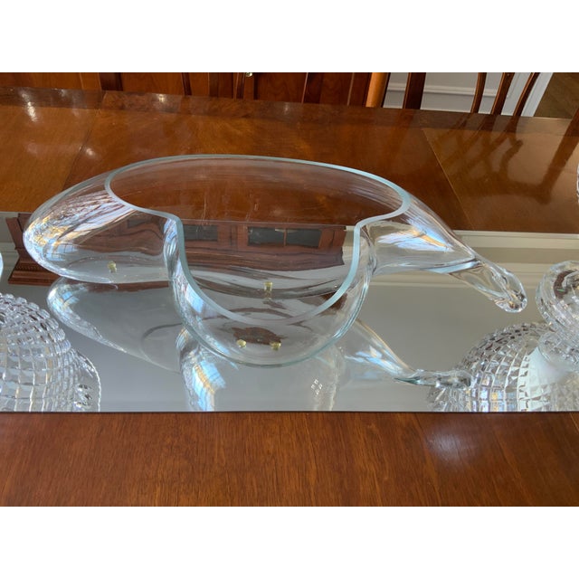 1970s Large Original Contemporary John Bingham Biomorphic Hand Blown Glass Sculpture For Sale - Image 11 of 11