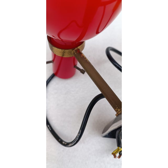 Metal Glass Wall Lamps, Italy, 1950s, Set of 2 For Sale - Image 7 of 14