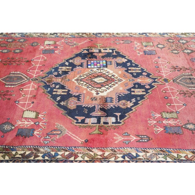 1970s Vintage Qashqai Rug 4'10'' x 7'5'' For Sale - Image 11 of 11