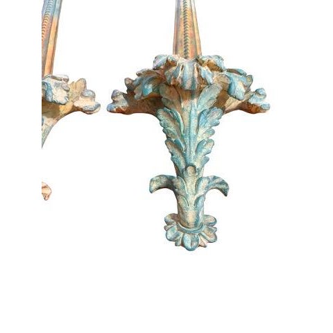 Neoclassical Vintage Neoclassical Acanthus Architectural Wall Ornaments, Pair For Sale - Image 3 of 14