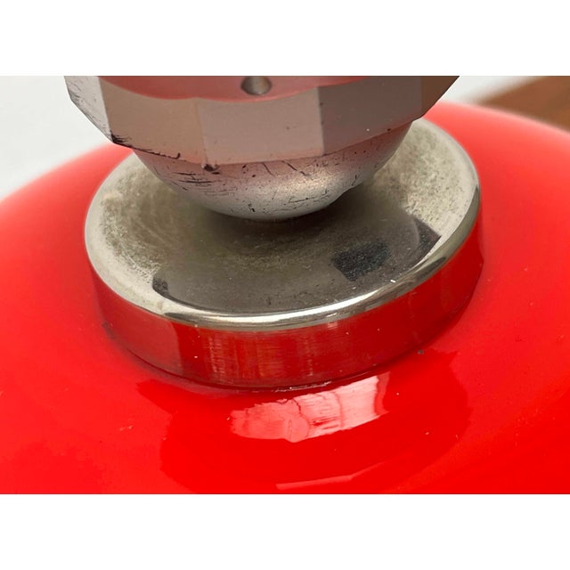 Mid-Century Modern Red Version ML1 Glass Table Lamp by Ingo Maurer for M-Design, Germany, 1960s For Sale - Image 10 of 16