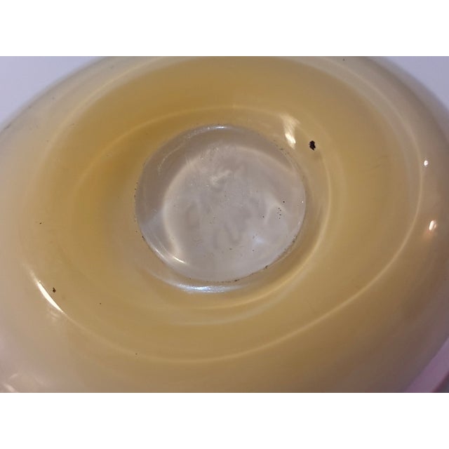 2003 Caleb Siemon Signed Studio Art Glass Oval Sommerso Vase - Ruby & Cream For Sale - Image 14 of 14