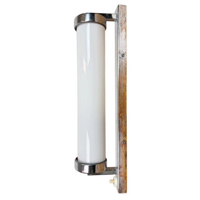 Vintage Art Deco Wall Light with Opal Glass, 1930s For Sale - Image 14 of 14