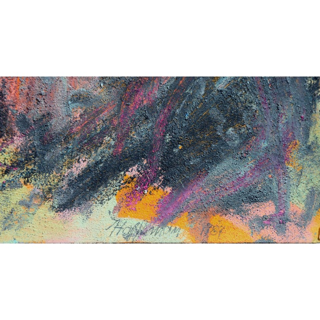 Abstract Expressionism Abstract Expressionist French Woods - Abstract With Pink, Black, & Blue by Eric Hoffman For Sale - Image 3 of 4