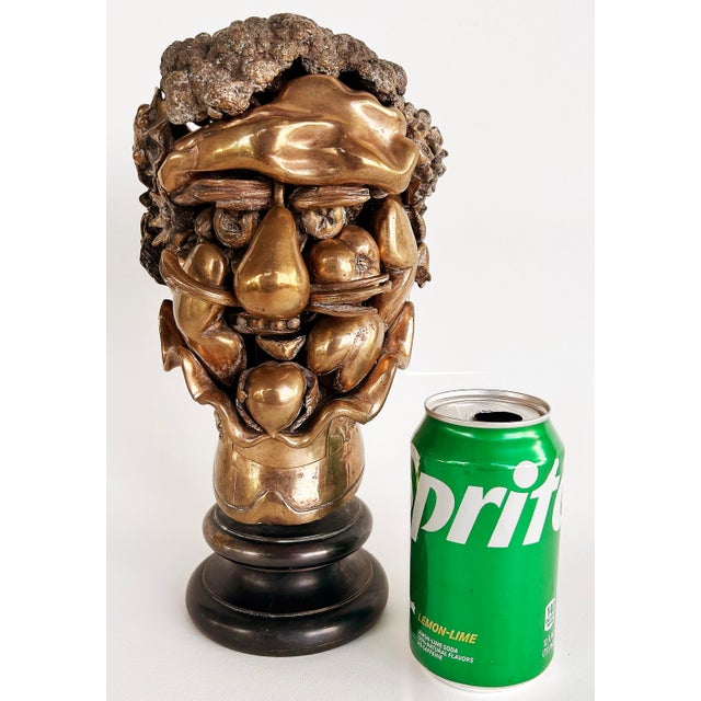 Miguel Ortiz Berrocal Sculpture "Homage to Arcimboldo" Signed, #601 edition 1000 Offered for sale is a rare Omaggio Ad...
