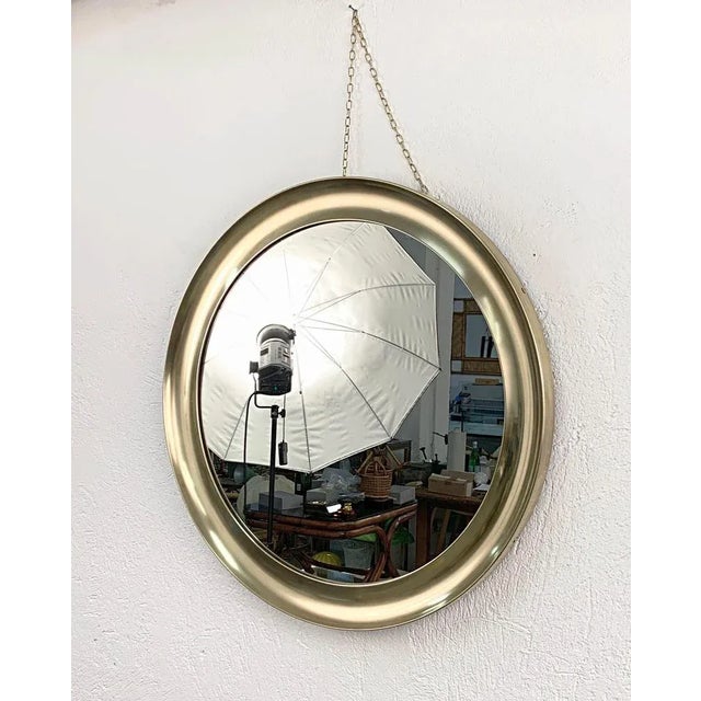Mid-Century Modern Mid-Century Italian Brass Narciso Mirror by Sergio Mazza for Artemide, 1960s For Sale - Image 3 of 18