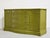 Mid century Federal style credenza by Bassett Furniture, newly painted in Forest Moss by Benjamin Moore, has a serpentine...