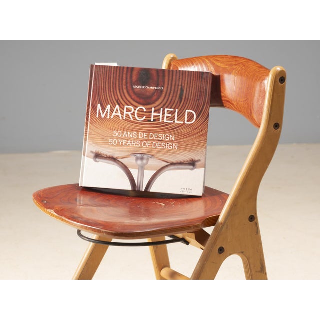 This conference set was designed in the 1970s by Marc Held for the office interiors of IBM. It represents a distinctive...