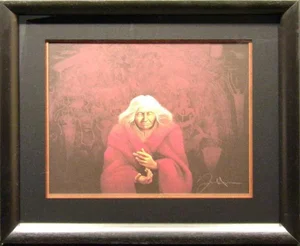 1990s "Circle of Life" Frank Howell Original Signed Poster, Framed