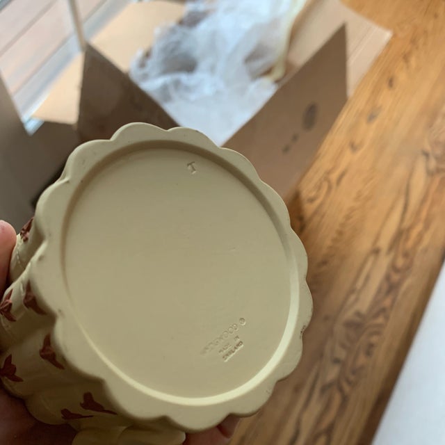 Late 20th Century Wedgwood Cane Ware Faux Bamboo Teapot Creamer Sugar Bowl - Set of 3 For Sale In New York - Image 6 of 9