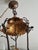 Naturalistic Chandelier in Painted Sheet Metal and Saxon Porcelain, 1950s, in Good conditions. Designed 1950 to 1959 Up to...
