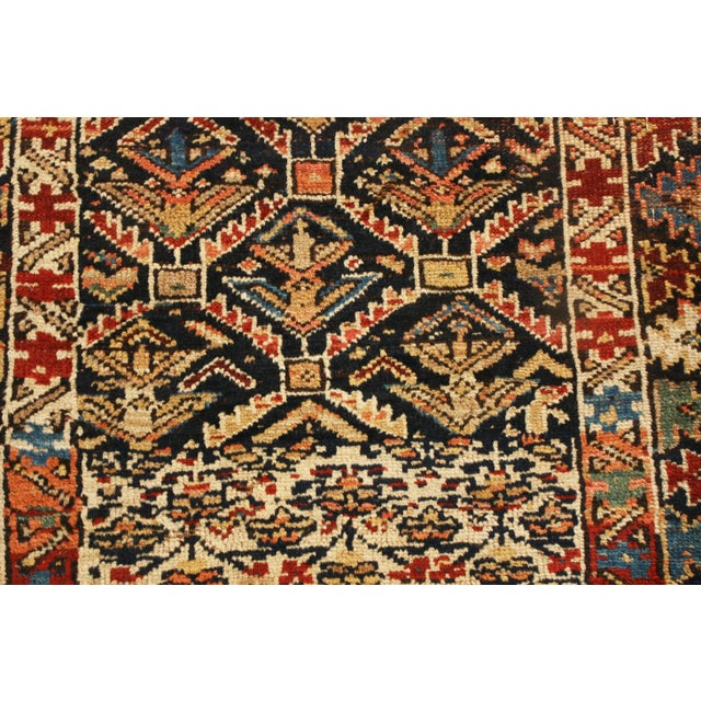 Late 19th Century Antique Shirvan Red and Beige Geometric Wool Runner For Sale - Image 5 of 7