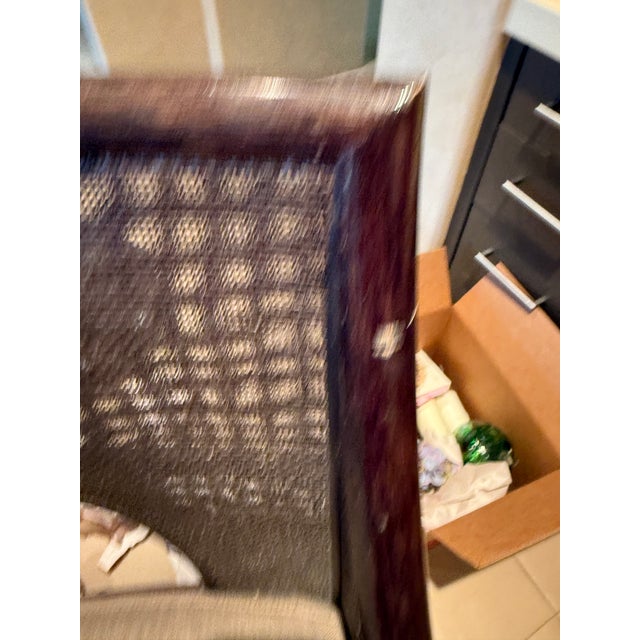 Barbara Barry for McGuire Caned Barstool With Cushion, Four Available For Sale - Image 10 of 12