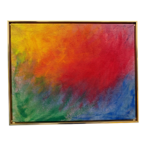1970's Abstract Painting Signed