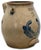 Rare Large 2 Gallon Size Antique American Blue Decorated Stoneware Batter Jug by Evan R Jones Pittston Pennsylvania 1860s For Sale In Boston - Image 6 of 18
