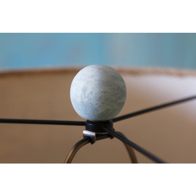 Mint Vintage Sculptural Trompe l'Oeil Plaster "Drape" Floor Lamp After John Dickinson For Sale - Image 8 of 16