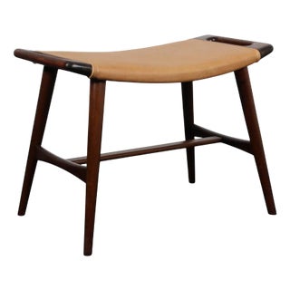Teak Stained Model AP-30 Piano Stool attributed to Hans J. Wegner for P. Stolen, 1960s For Sale