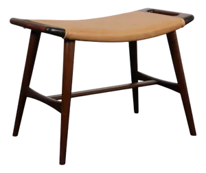 Teak Stained Model AP-30 Piano Stool attributed to Hans J. Wegner for P. Stolen, 1960s