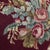 Textile Vintage Burgundy Floral Needlepoint Pillows With Silk Backs, Pair For Sale - Image 7 of 10