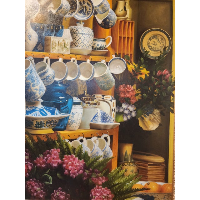 1990s Stunning Photo Realism Original Still Life Oil Painting For Sale In Seattle - Image 6 of 9
