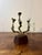 Vintage mid century brutalist candelabra by Menachem Berman, designed and produced in Israel, circa 1960s. Three hand...