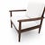 Mid century walnut lounge chairs with beige cream Boucle upholstery. Chairs were newly upholstered for the listing. Wood...