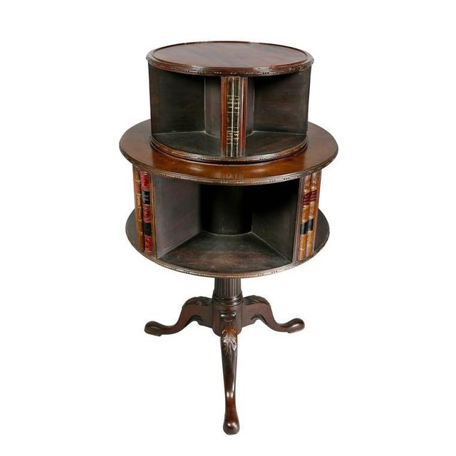George III Style Mahogany Revolving Bookstand For Sale In Boston - Image 6 of 9