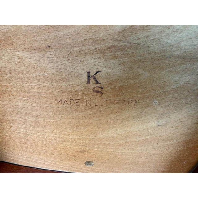 Wood Henning Kjaernulf for Korup Danish Teak Black Vinyl Armchair, 1960s For Sale - Image 7 of 8