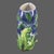 Contemporary Vintage Hand Painted Ceramic Made in Italy Eggplant Form Aubergine Pitcher For Sale - Image 3 of 8
