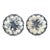 18th Century First Period Worcester Porcelain "Pine Cone" Cress Strainer Set For Sale