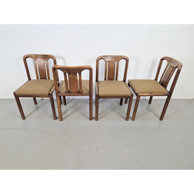 Vintage Brutalist Dining Room Chairs, 1970s, Set of 4 For Sale - Image 4 of 9