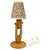 Mid-Century Adjustable Wooden Table Lamp with Floral Shade, Czechoslovakia, 1970 For Sale - Image 12 of 12