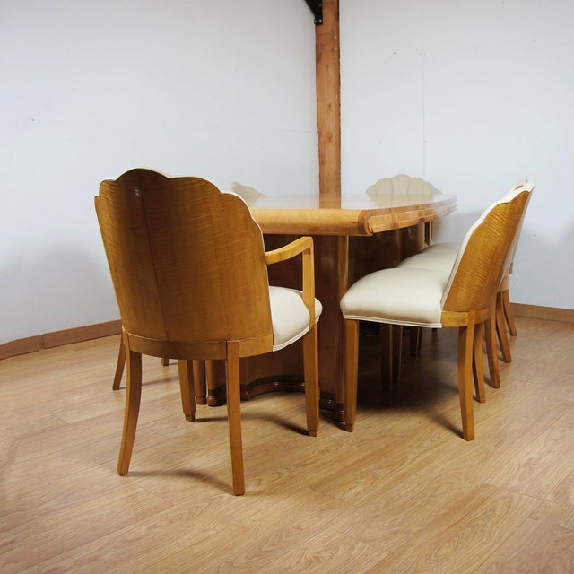 Art Deco Eight Seater Dining Suite from Hille of London, 1930s, Set of 9 For Sale - Image 15 of 16