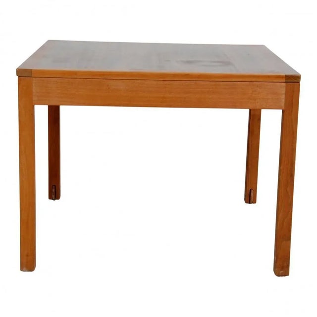 Teak Coffee Table with Wheels by Børge Mogensen for Fredericia For Sale - Image 3 of 6