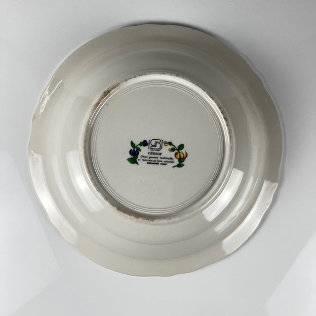 Green Large Deep Dish from Sarreguemines Cernay, 1970s-1980s For Sale - Image 8 of 10