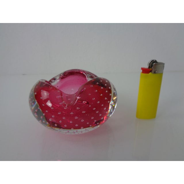 Pink Sommerso Murano Glass Ashtray, Italy, 1960s For Sale - Image 11 of 15