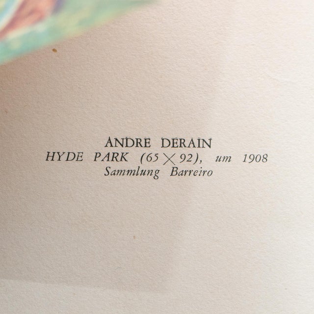 1950 After André Derain, "Hyde Park" German Edition Offset Lithograph For Sale In Dallas - Image 6 of 8