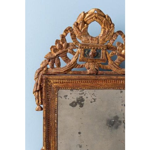 Height: 66.5 cm Width: 40 cm Minor gilt losses, stable and commensurate with age. Original mirror plate and backing.