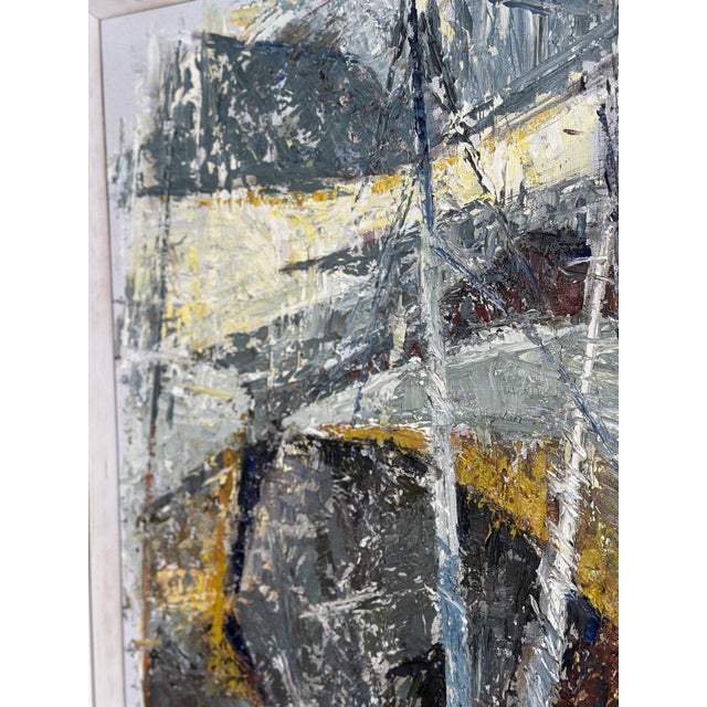 Ingrid Bade, Abstract Landscape, 1960s, Oil on Canvas, Framed For Sale - Image 15 of 18