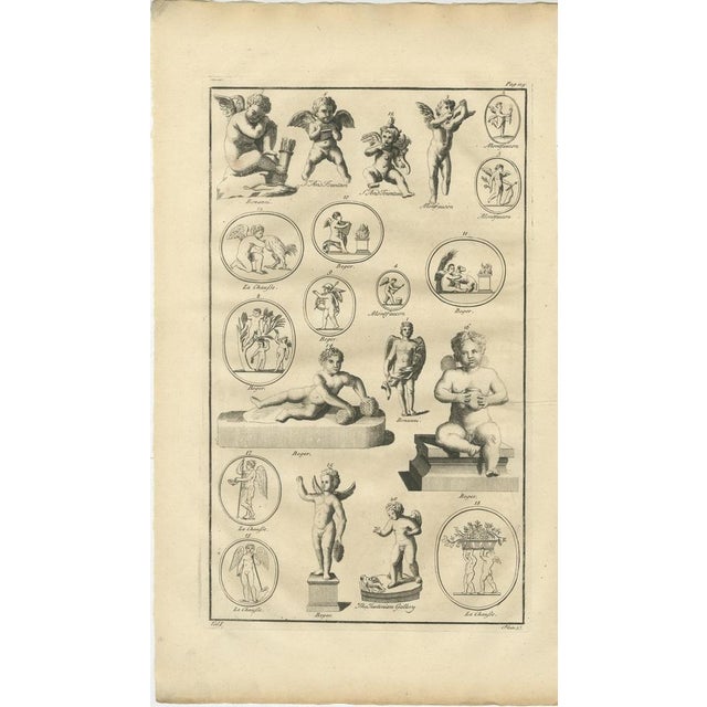 Putti & Cupid, 18th Century, Copper Engravings, Set of 3 For Sale - Image 3 of 9