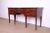 Baker Furniture Company Baker Furniture Hepplewhite Flame Mahogany and Inlaid Satinwood Sideboard, Newly Refinished For Sale - Image 4 of 13