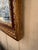1940s Gold Leaf & Red Underpainted Carved Italian Wall Mirror For Sale - Image 5 of 6